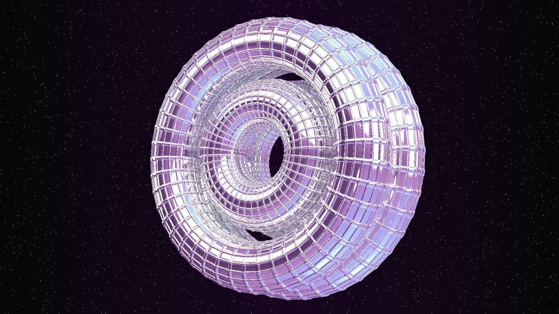 Looped Rings - Abstract Animation 3D model_3