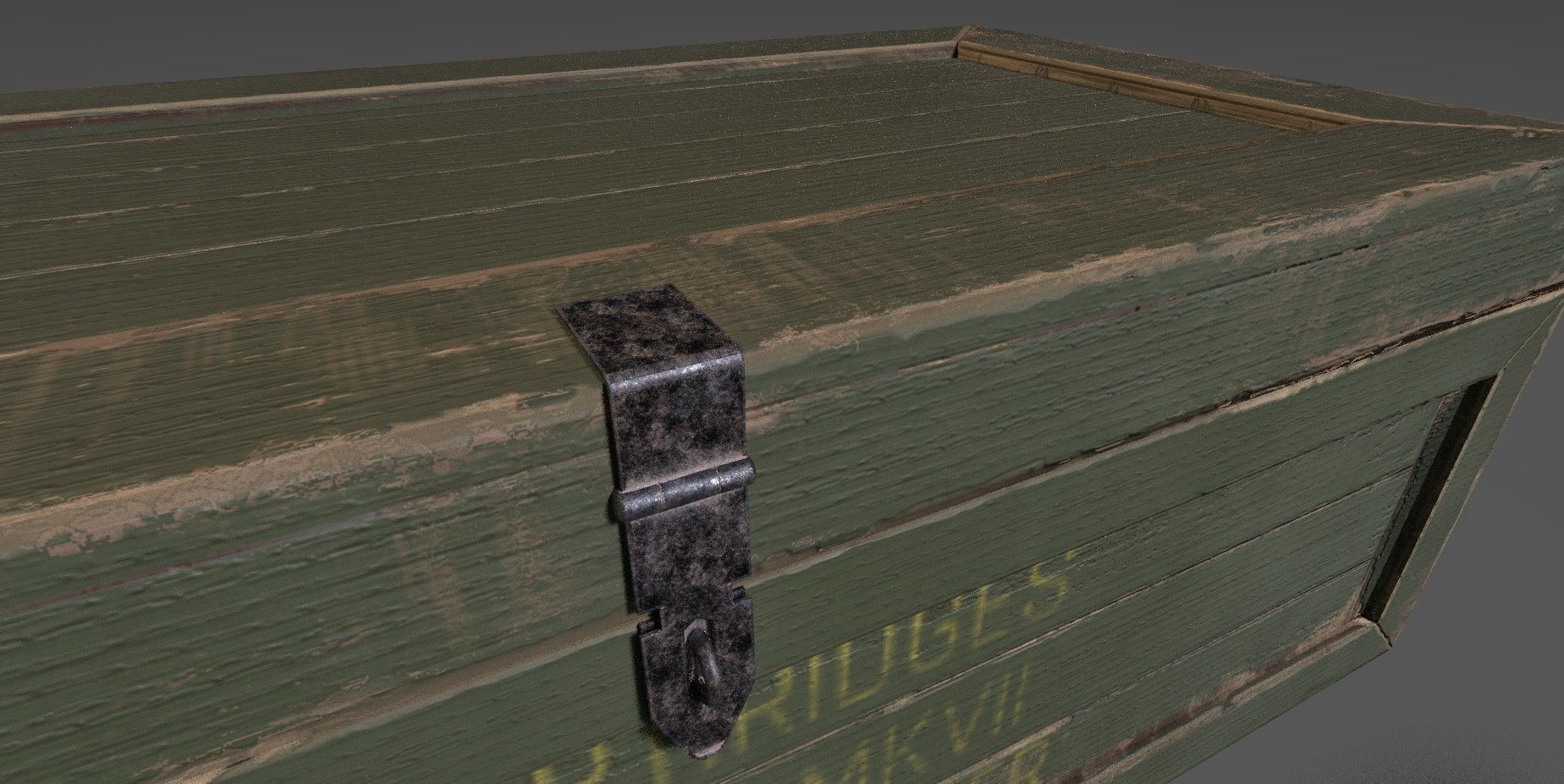 Military box Lowpoly 3D model Low-poly 3D model_8