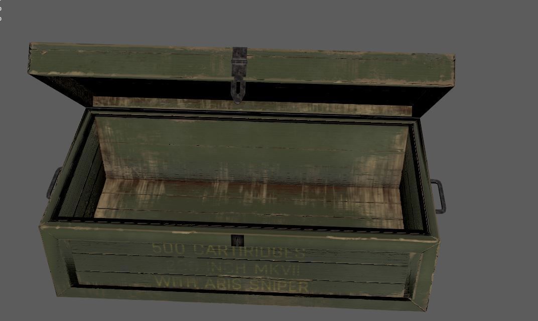 Military box Lowpoly 3D model Low-poly 3D model_17