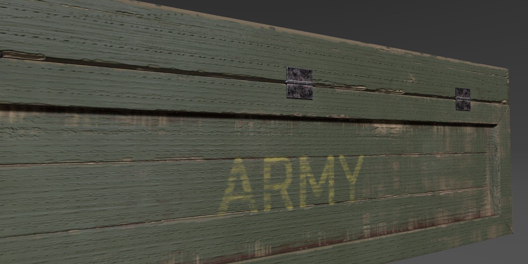 Military box Lowpoly 3D model Low-poly 3D model_10