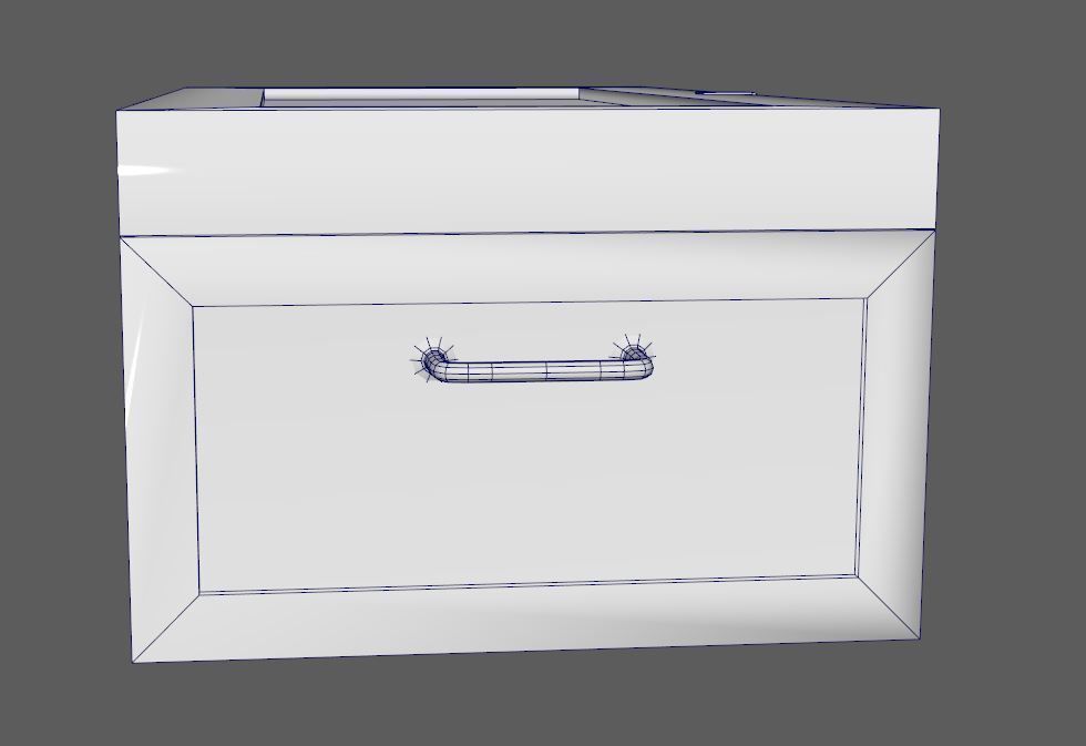 Military box Lowpoly 3D model Low-poly 3D model_11