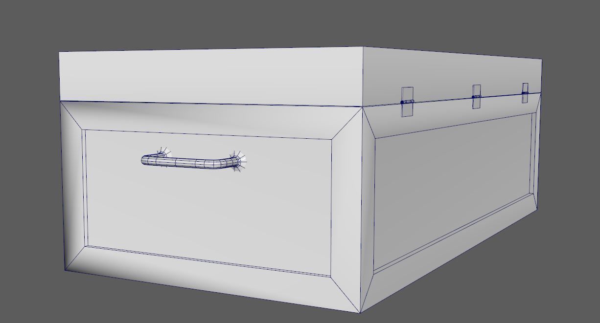 Military box Lowpoly 3D model Low-poly 3D model_12