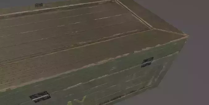 Military box Lowpoly 3D model