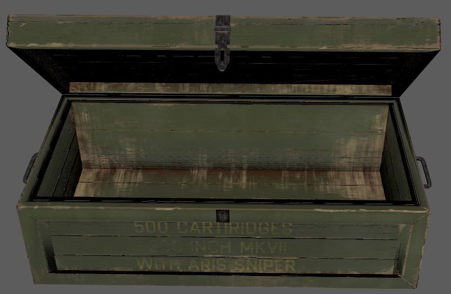 Military box Lowpoly 3D model Low-poly 3D model_15