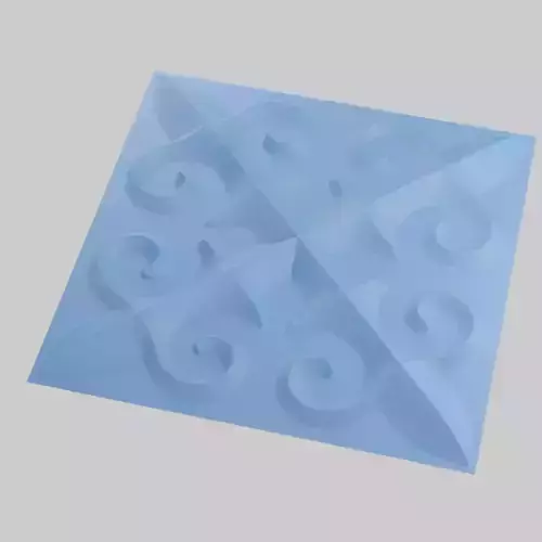 3d panels Kazakh pattern for forms 3D print model