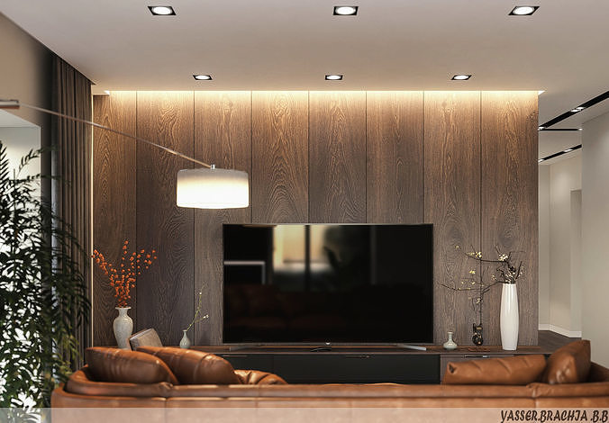 small-apartement modern kitchen design in ukraine Low-poly 3D model 3