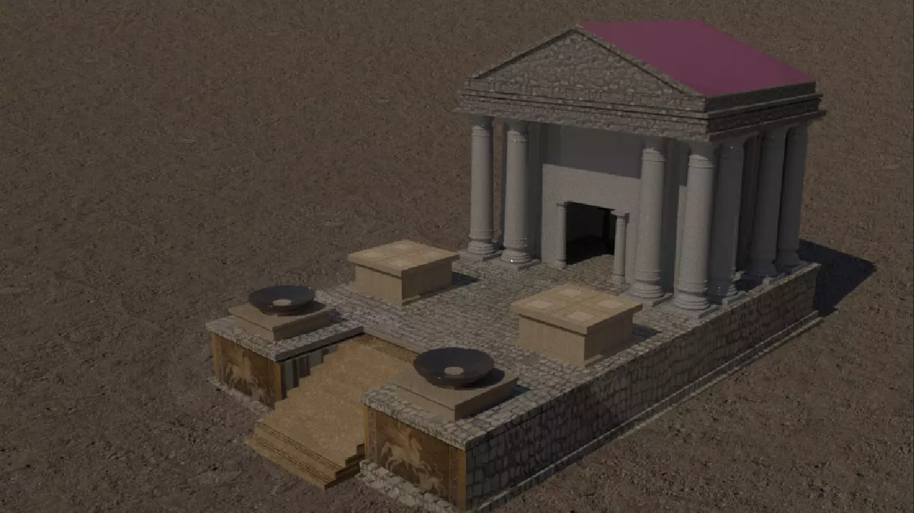 Ancient Hall  3D model_0