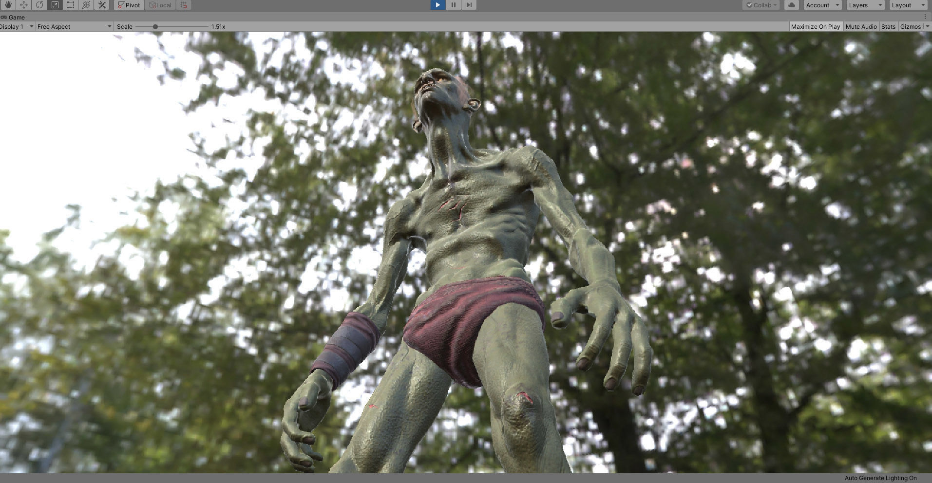 Troll unreal engine Low-poly 3D model_7
