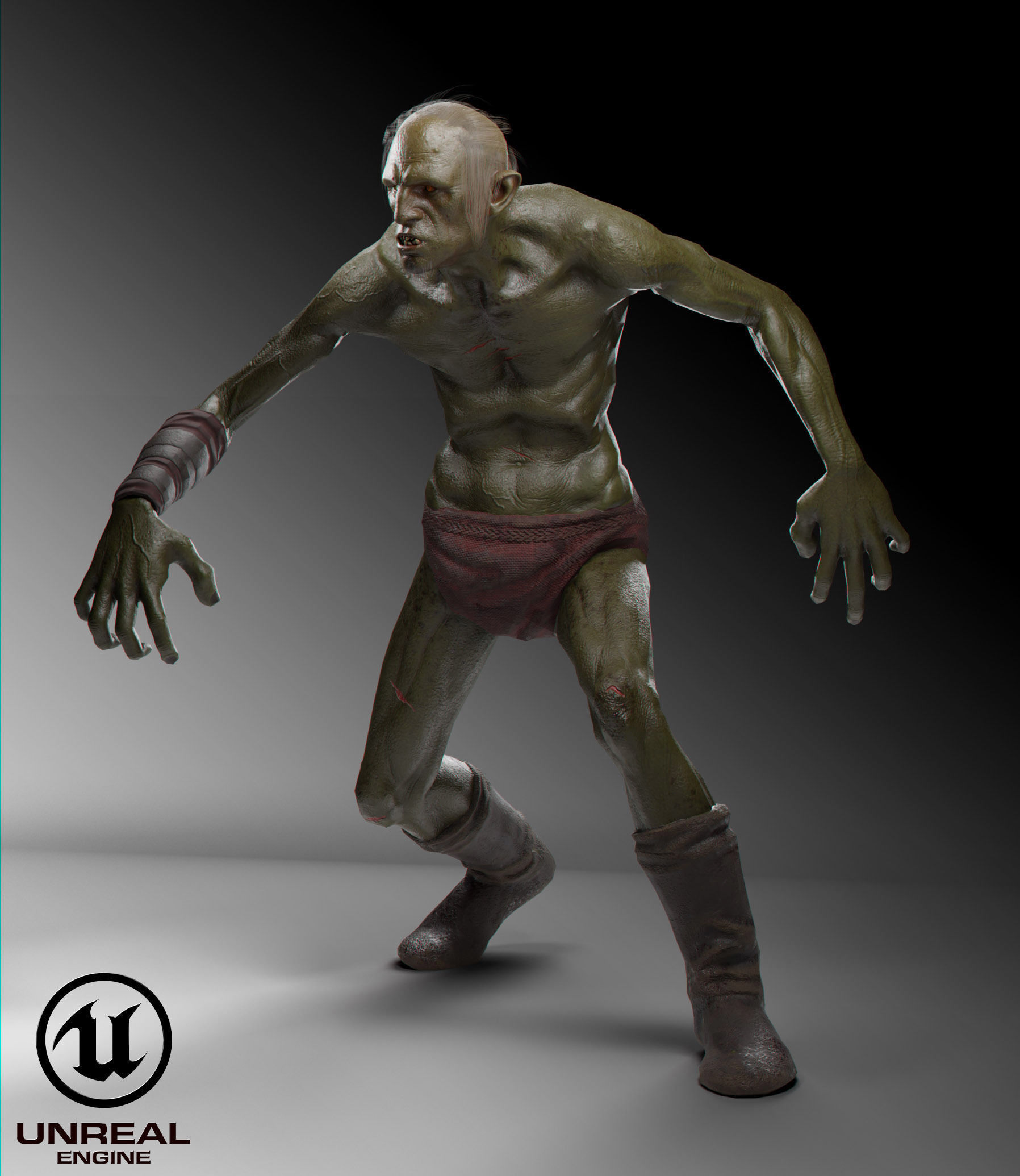 Troll unreal engine Low-poly 3D model_2