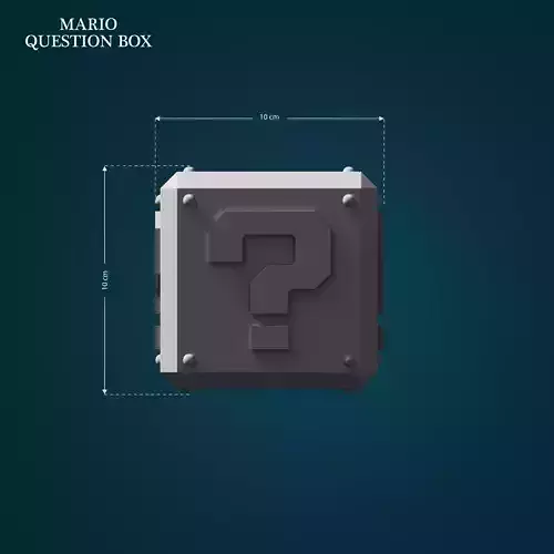 Question Box from Mario 3D print model