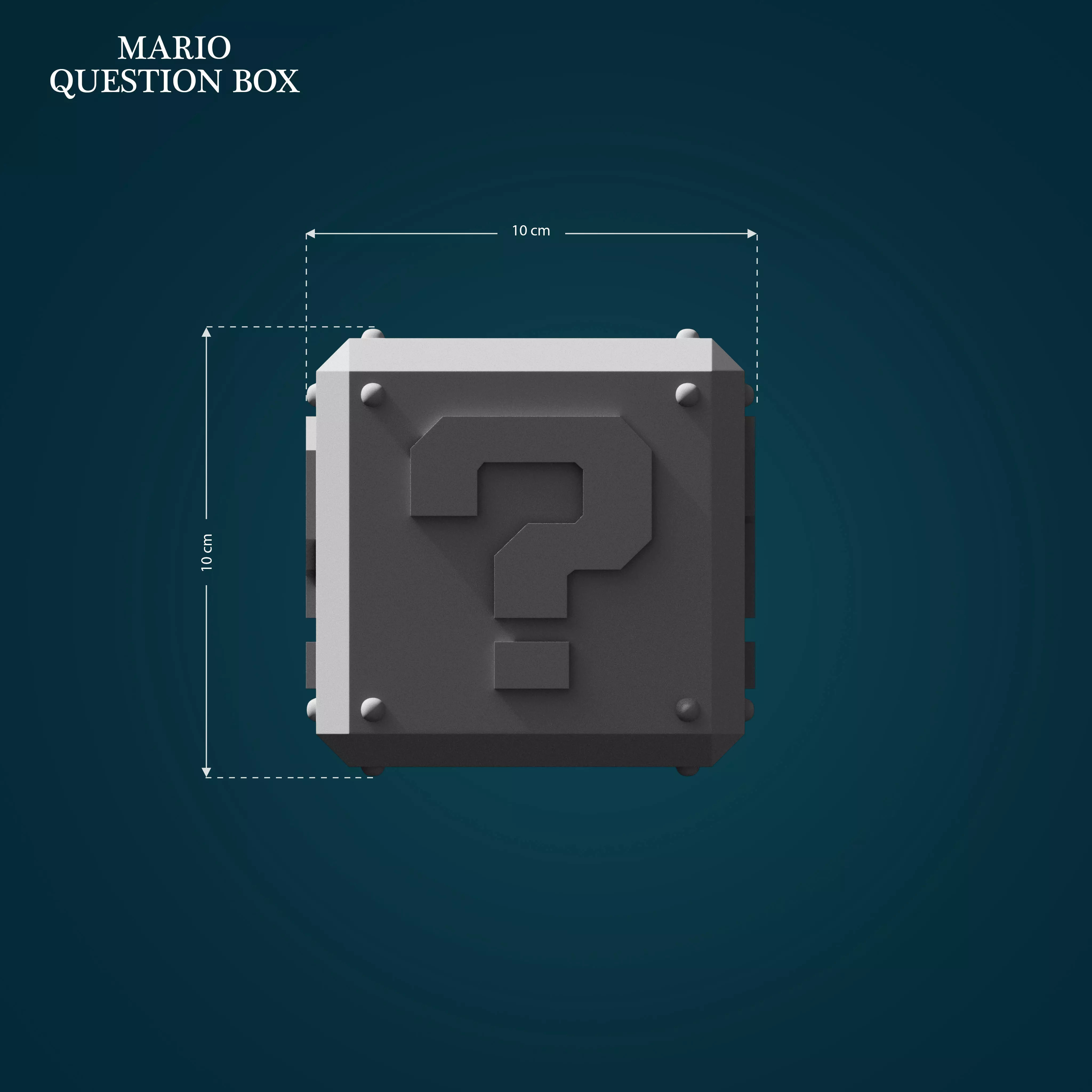 Question Box from Mario 3D print model