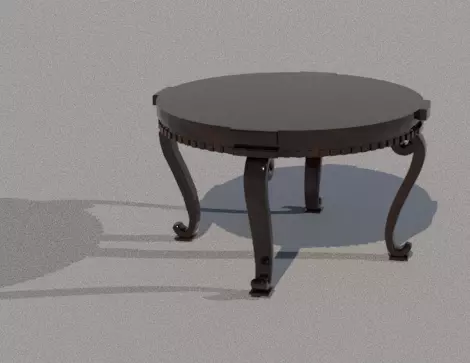 Night Tabel Low-poly 3D model_0