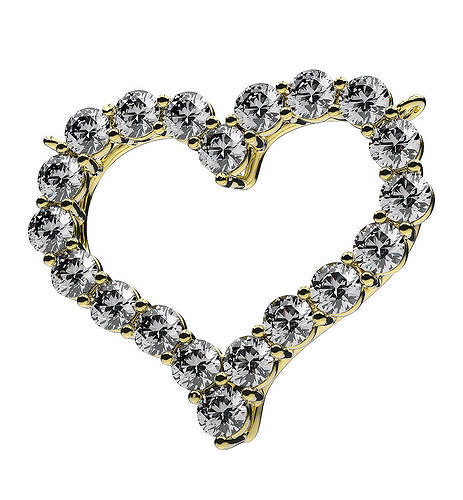 Pendant Heart 3D print model