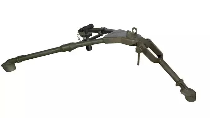 Tripod - M2 Browning Machine Gun Low Poly