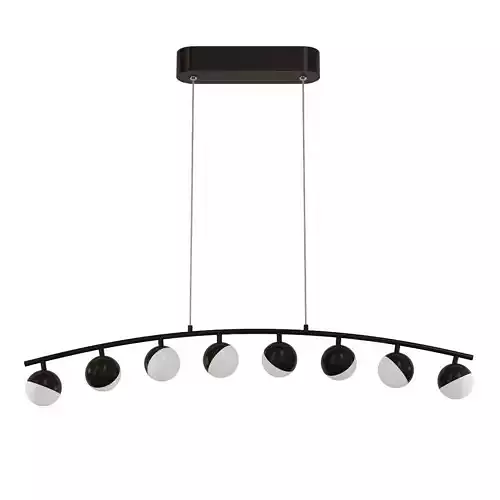 CHOIR light fixture with six lights hanging from ceiling