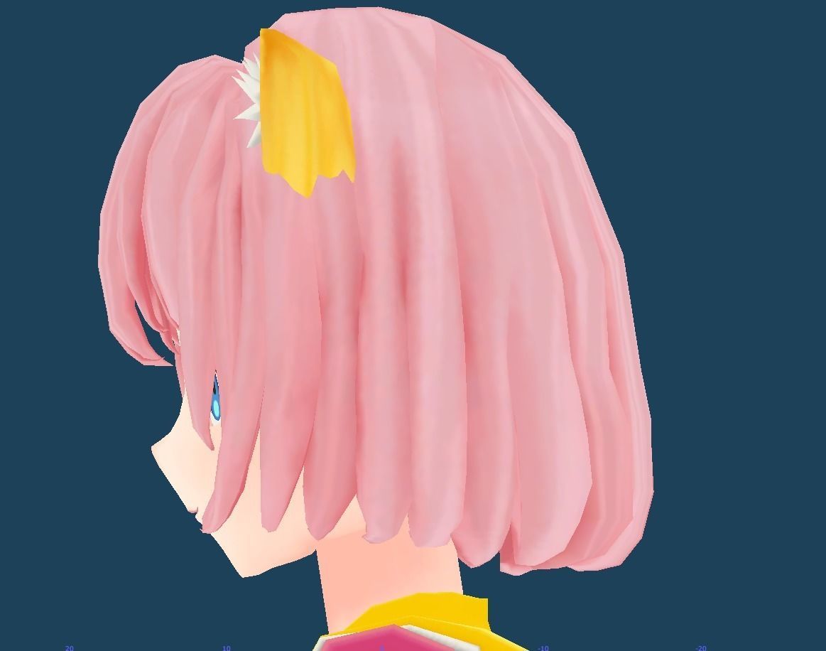 Unity Humanoid Model Cecil001 Low-poly 3D model_5