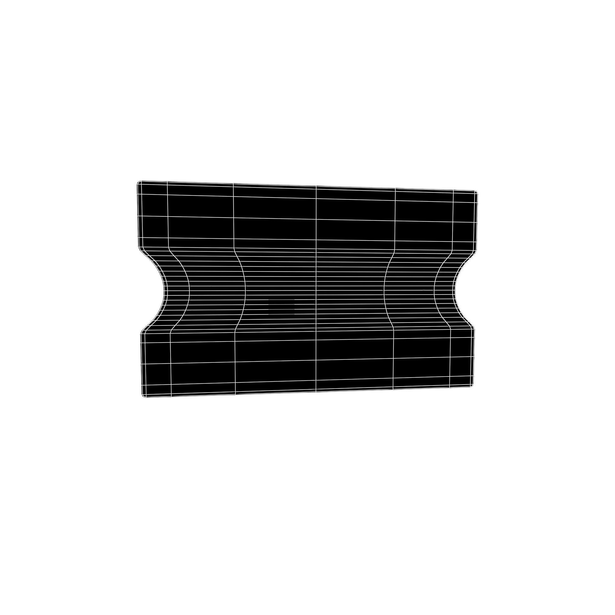 Cartoon Ticket v1 001 Low-poly 3D model_4