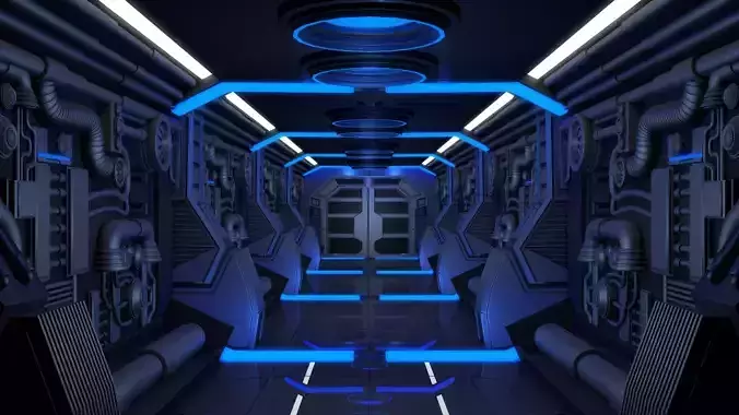 Sci Fi Corridor 3D model