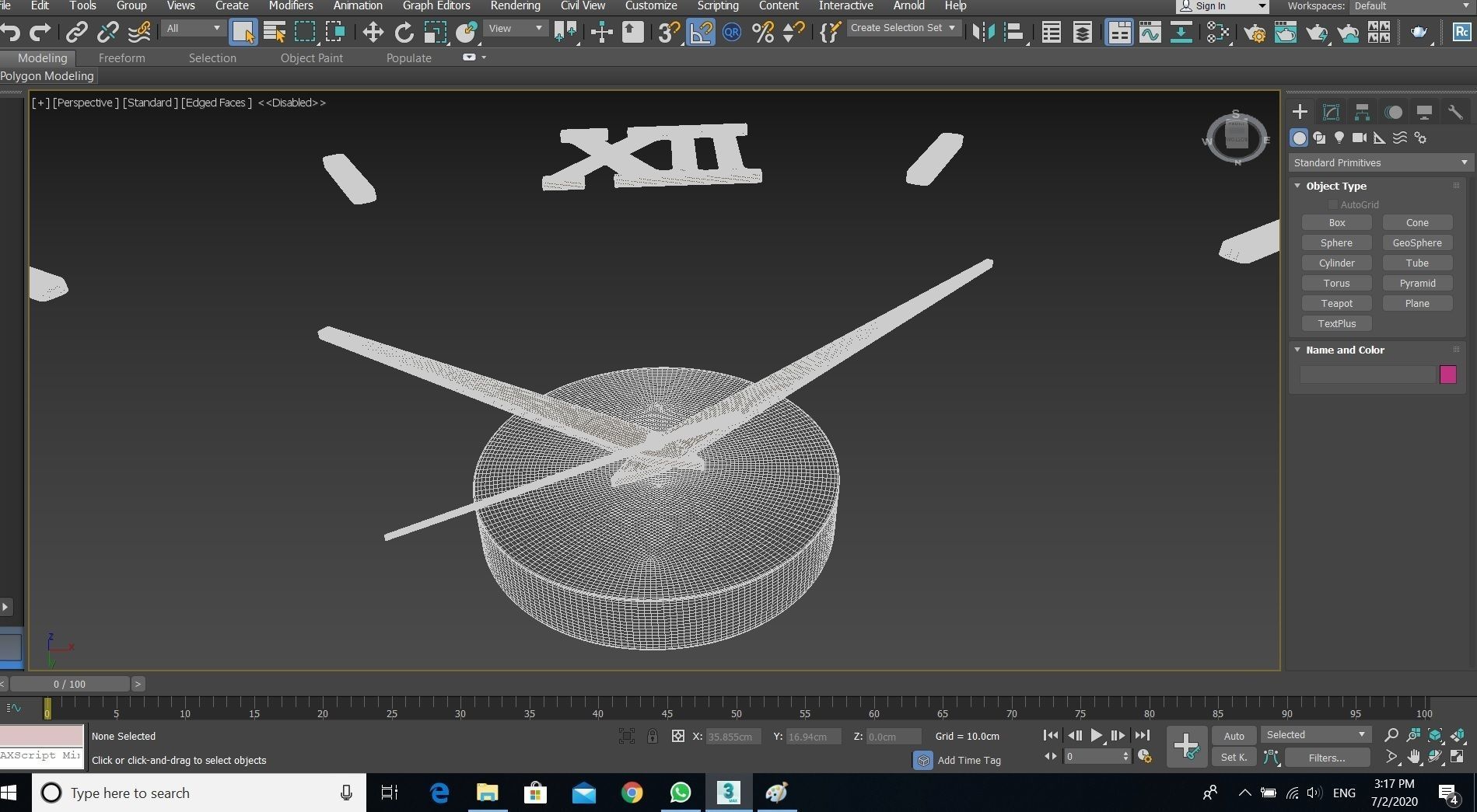 Wall Clock 3D model_2