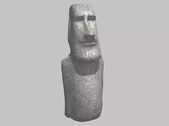 Easter Island Moai Statue Low-poly 3D model