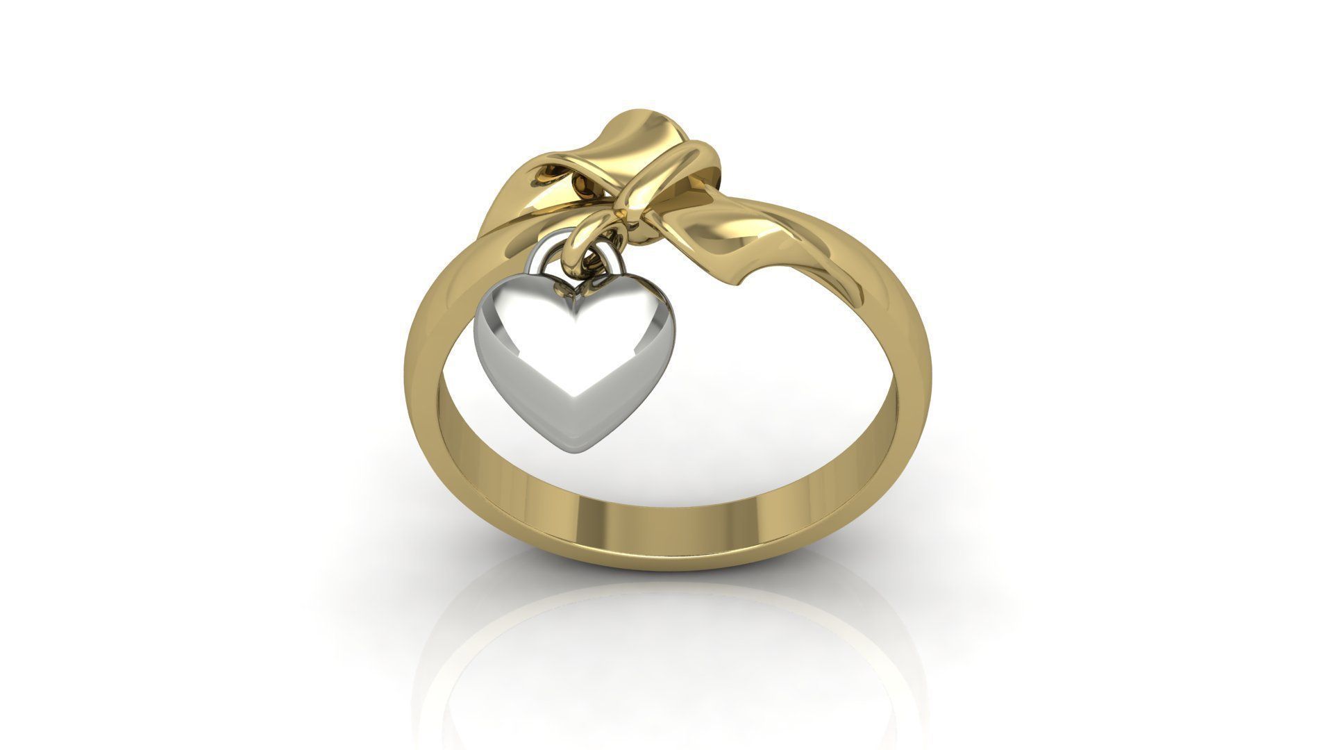 Ring 41 Heart 3D print model_6