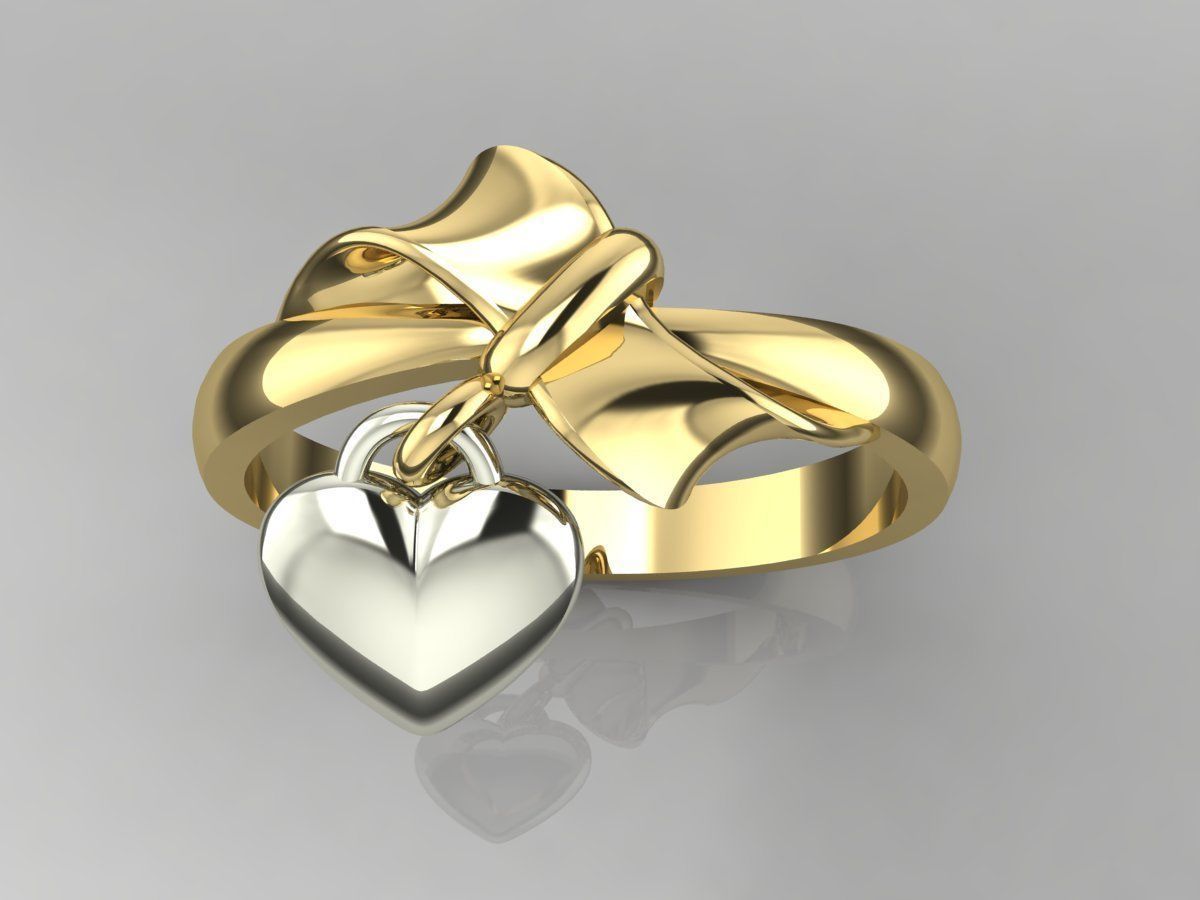 Ring 41 Heart 3D print model_1