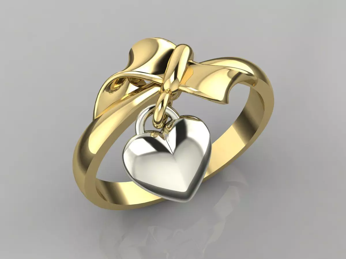 Ring 41 Heart 3D print model_0