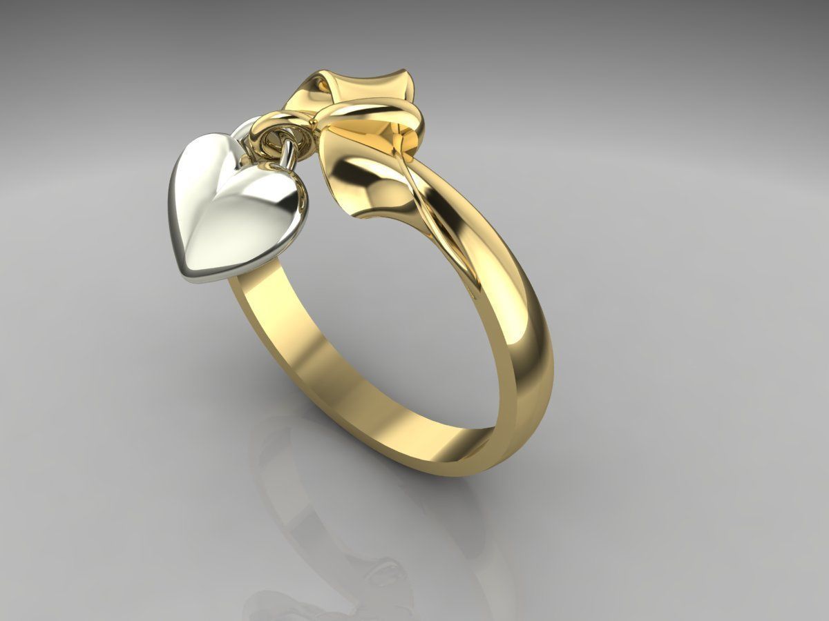 Ring 41 Heart 3D print model_2