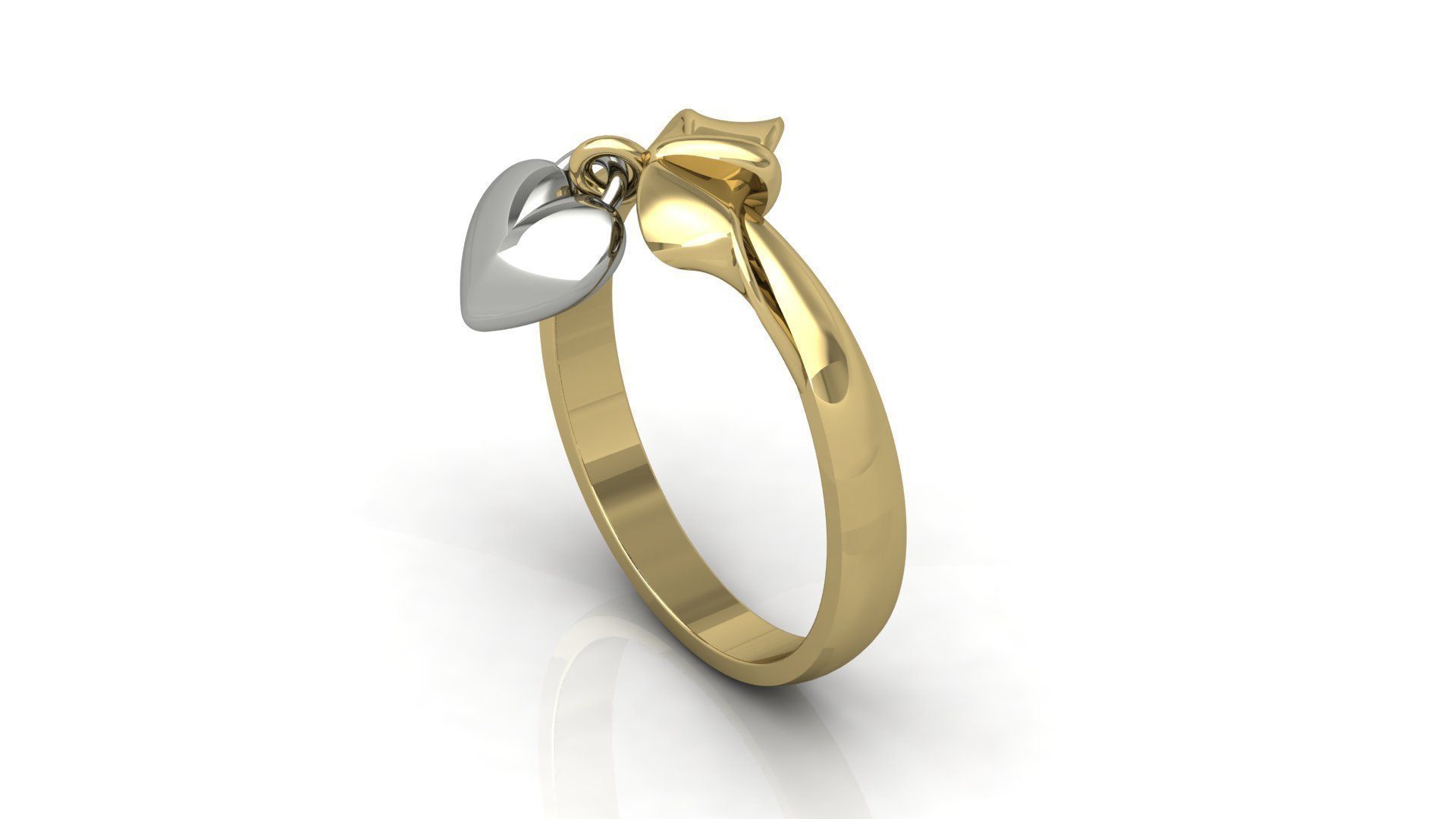 Ring 41 Heart 3D print model_5
