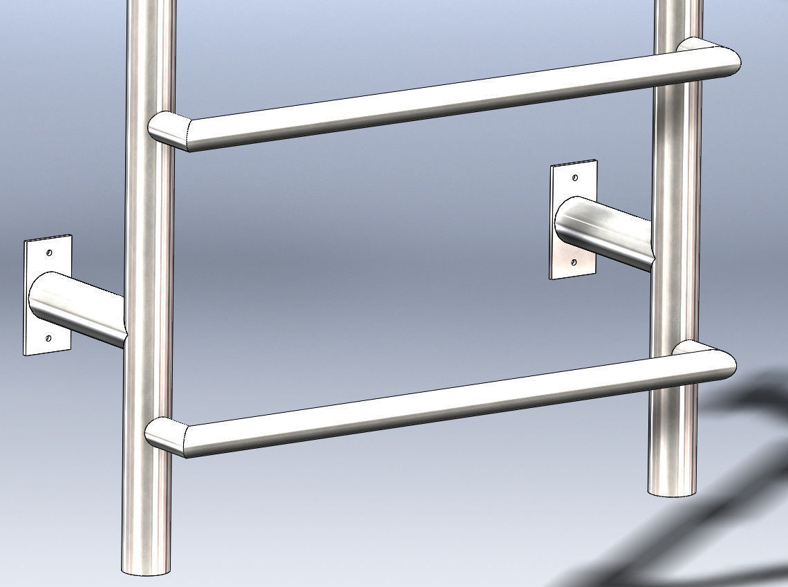 Architectural elements lattice and staircase 3D model_7