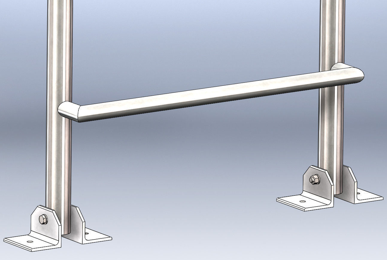 Architectural elements lattice and staircase 3D model_6