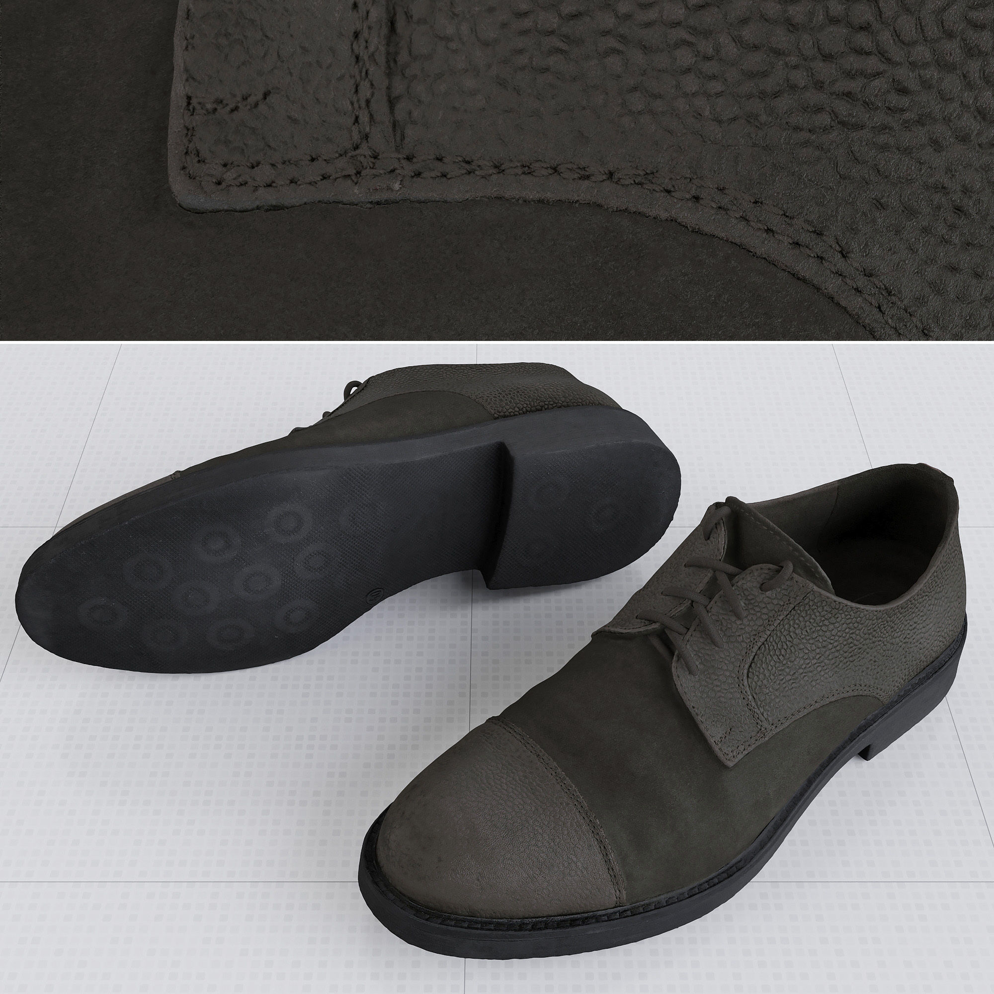 Shoes Set 01 3D model_2