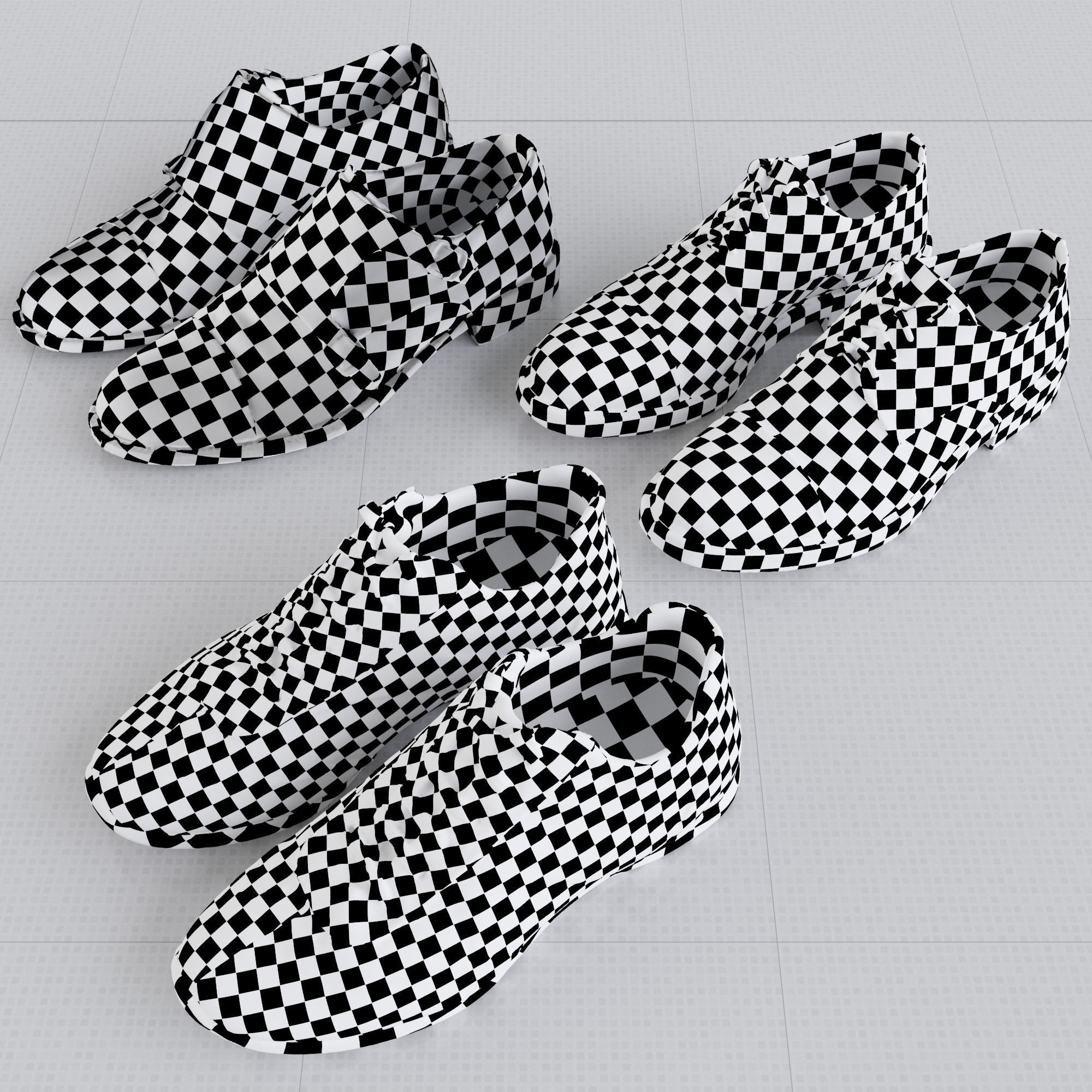 Shoes Set 01 3D model_4