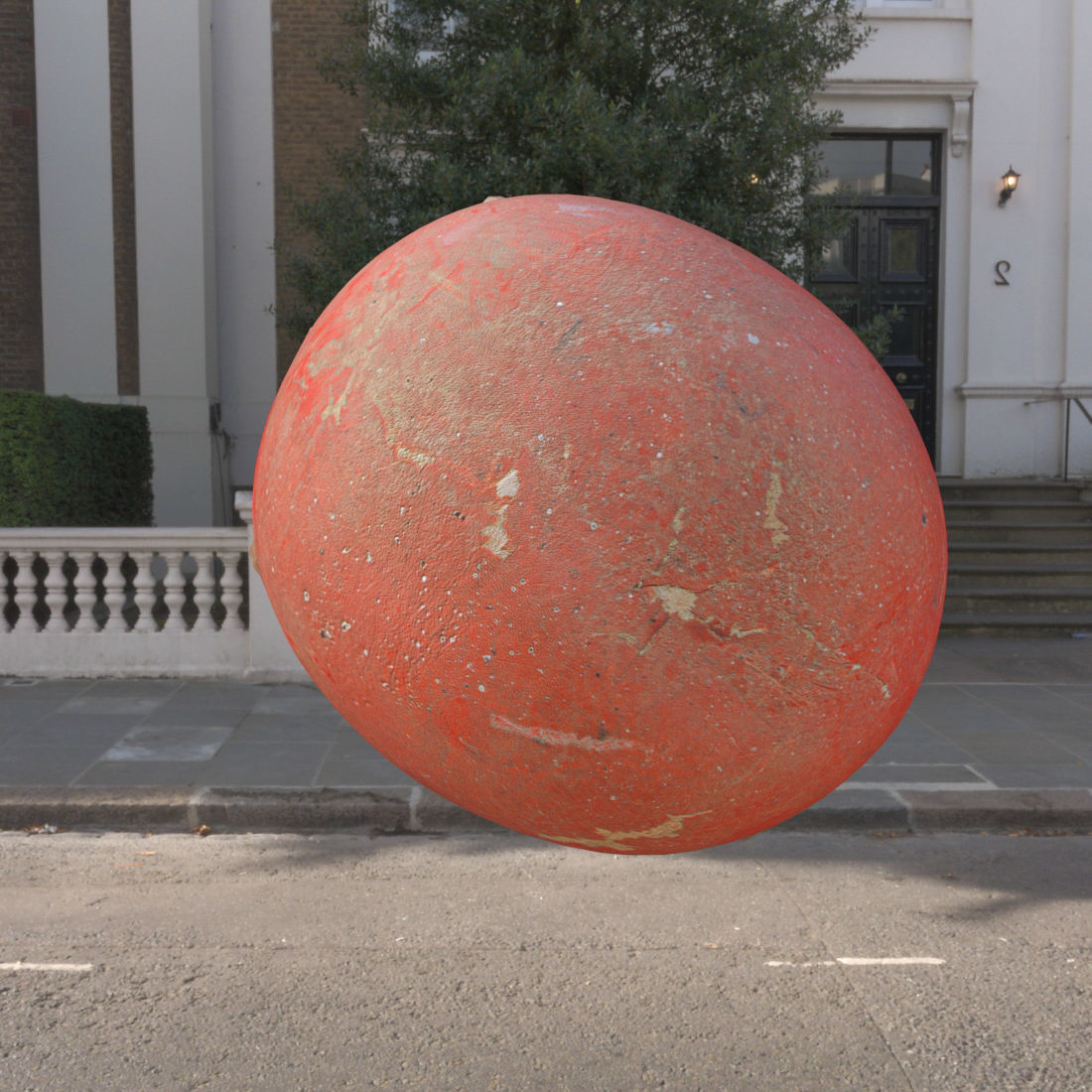 Broken vintage motorcycle helmet pbr Low-poly 3D model_1