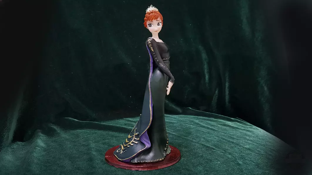 ANNA QUEEN DRESS MODEL 3D print model_0