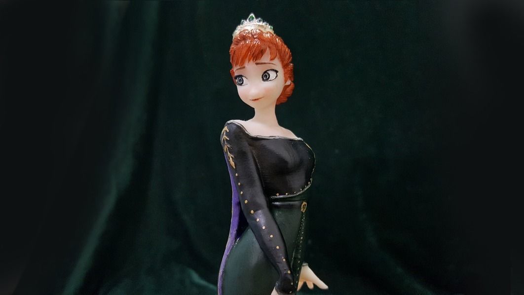 ANNA QUEEN DRESS MODEL 3D print model_2