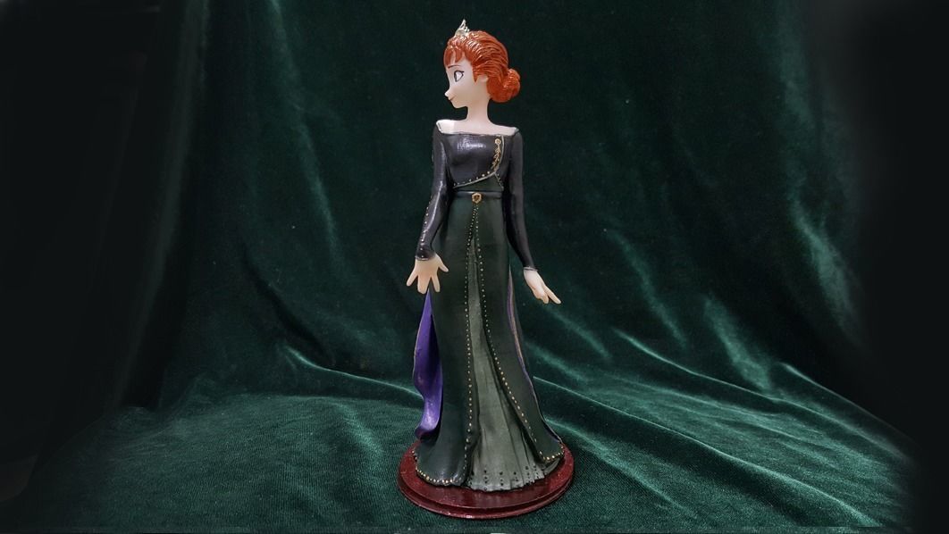 ANNA QUEEN DRESS MODEL 3D print model_6