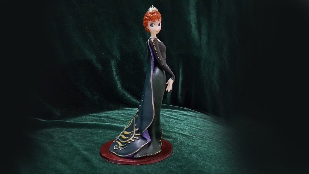 ANNA QUEEN DRESS MODEL 3D print model_3