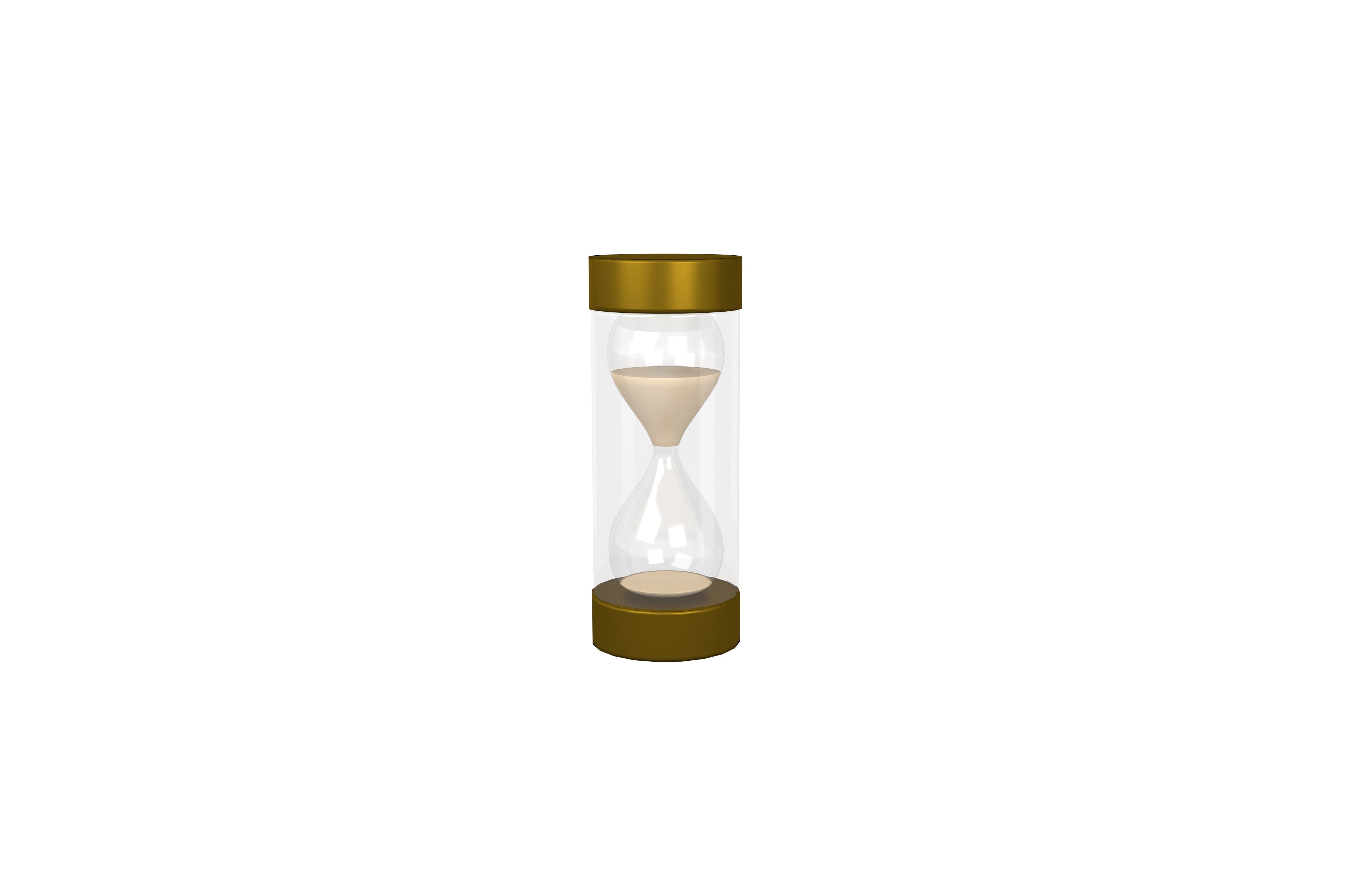 Cartoon Hourglass v1 003 Low-poly 3D model_3