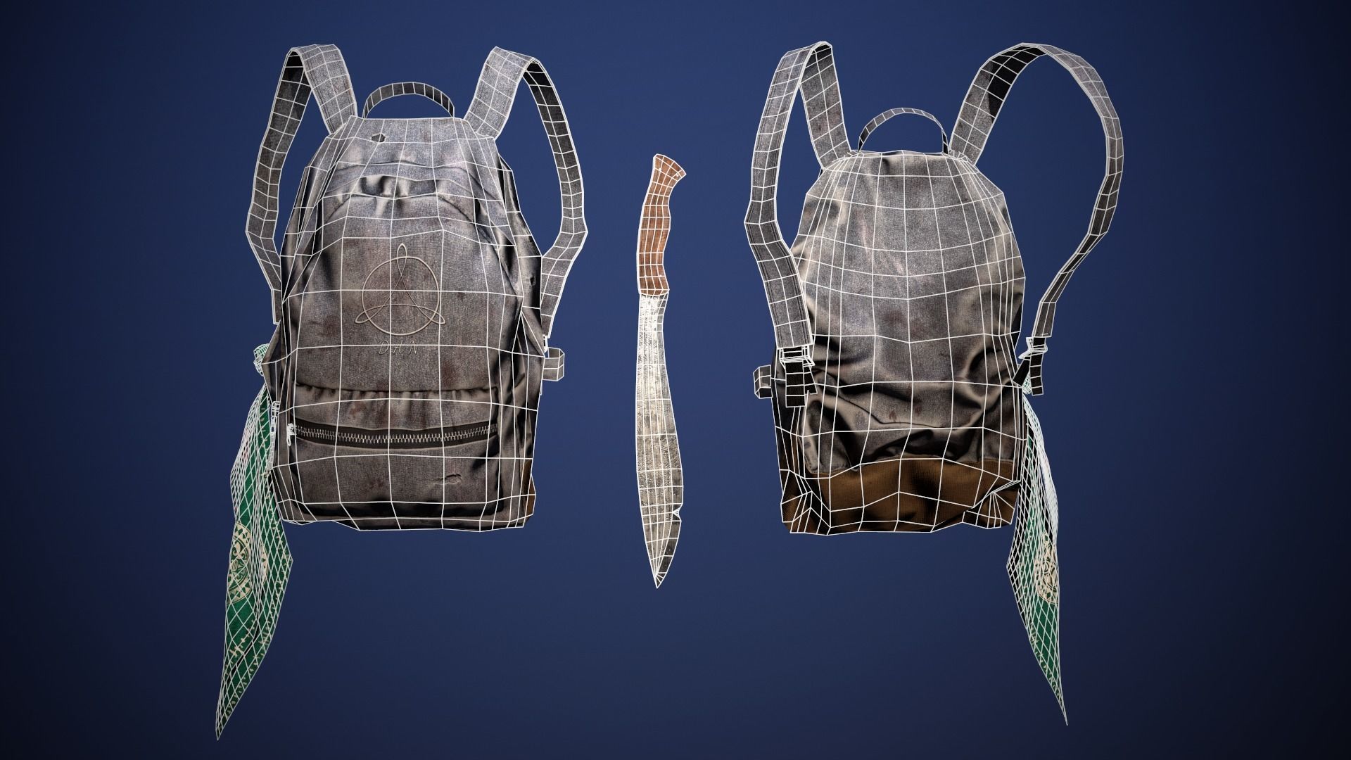 THE LAST WARRIOR Low-poly 3D model_20