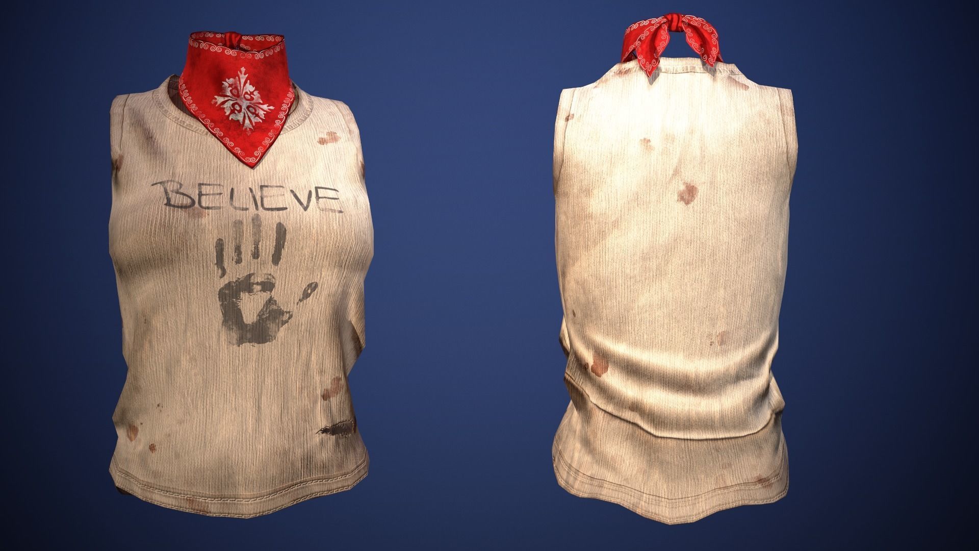 THE LAST WARRIOR Low-poly 3D model_11