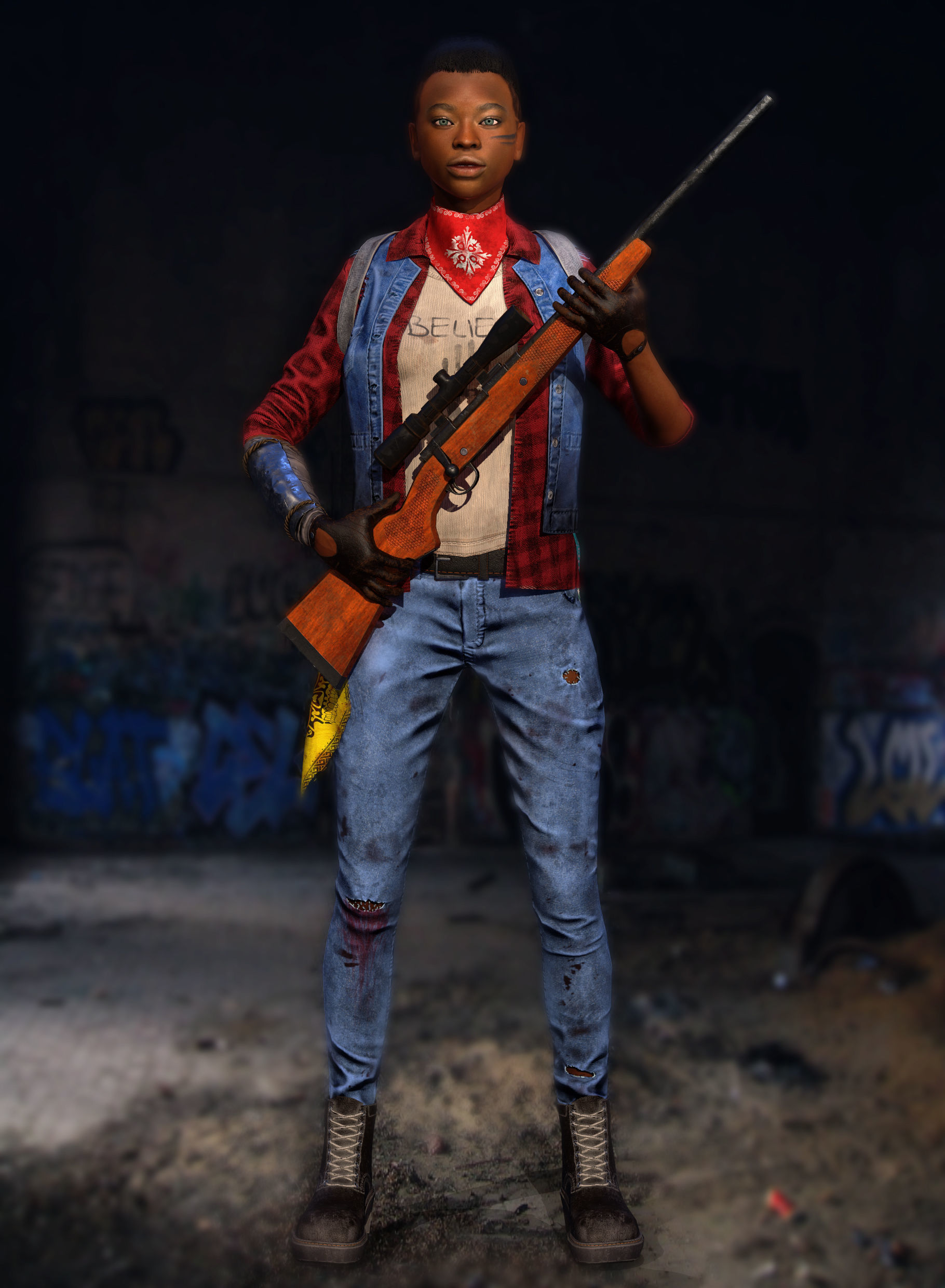 THE LAST WARRIOR Low-poly 3D model_2