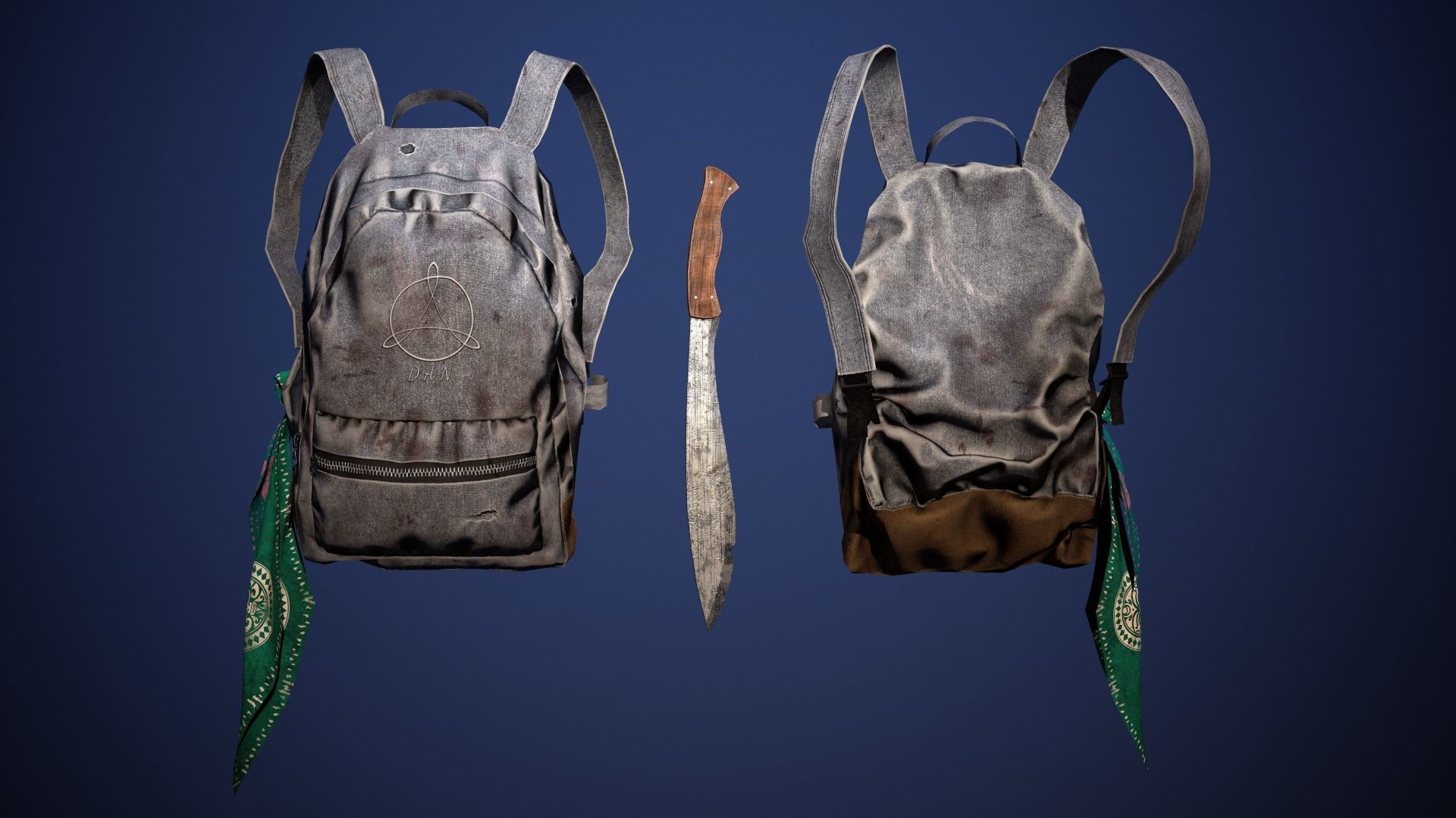 THE LAST WARRIOR Low-poly 3D model_19