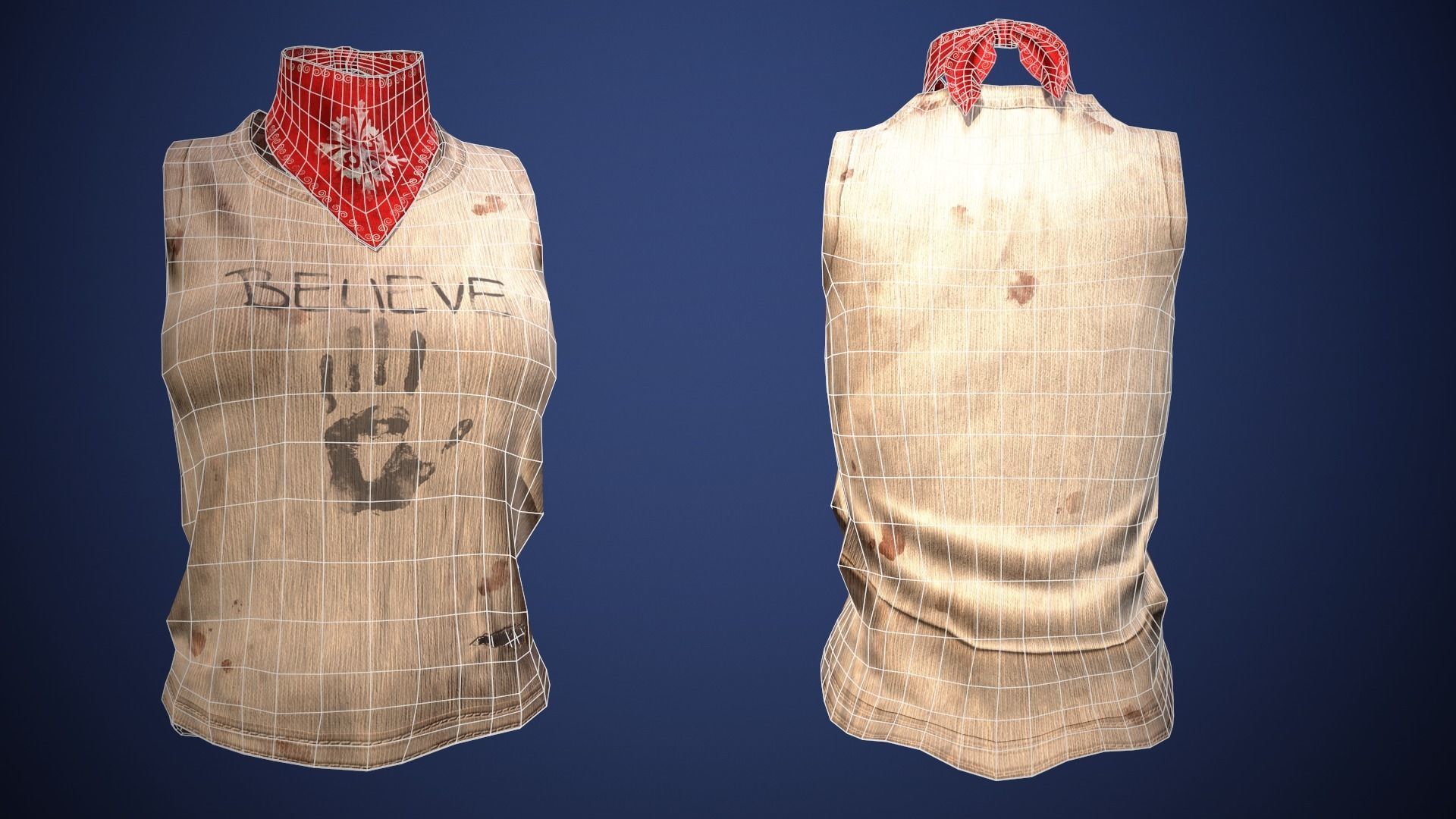 THE LAST WARRIOR Low-poly 3D model_12