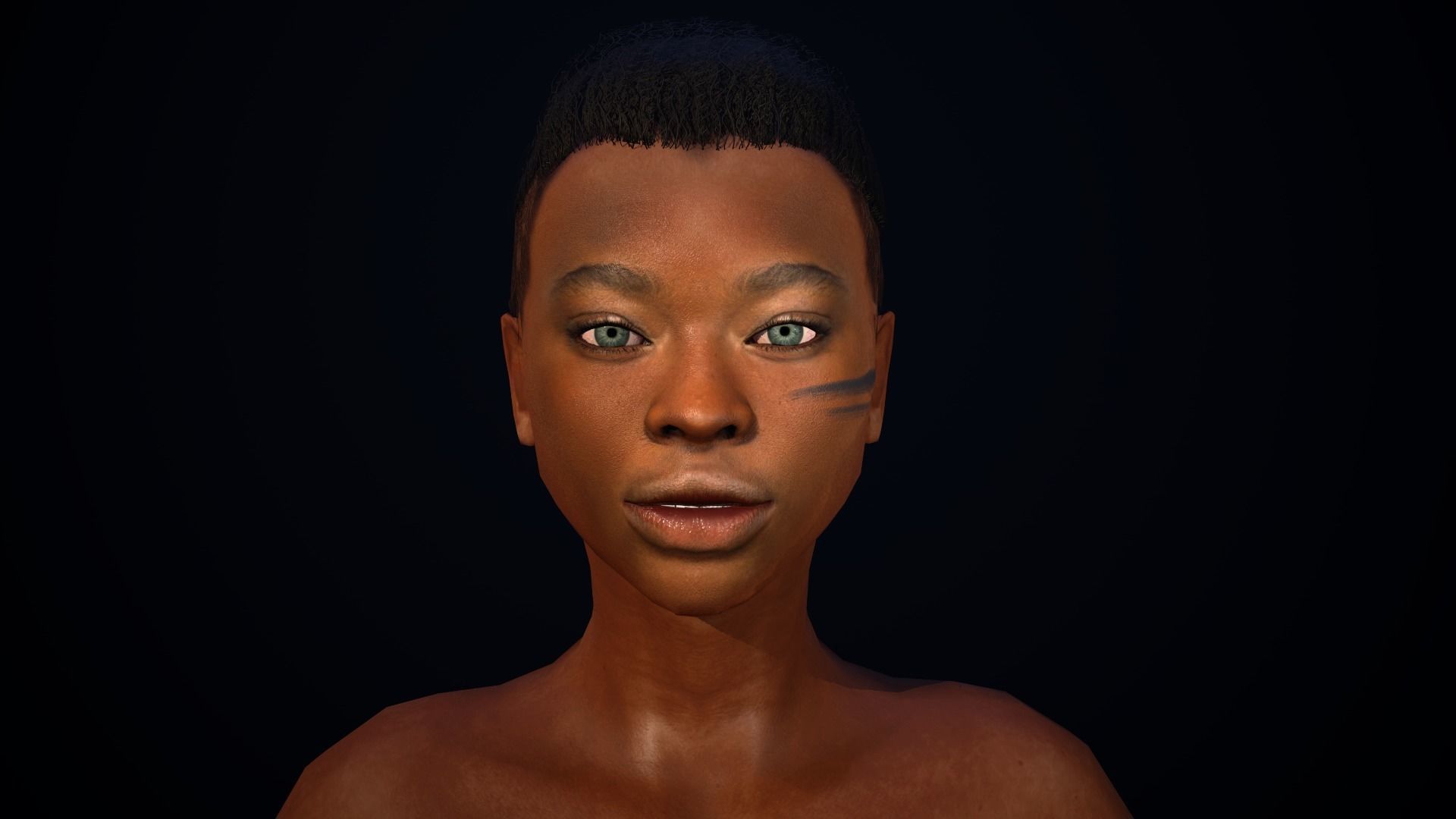 THE LAST WARRIOR Low-poly 3D model_9