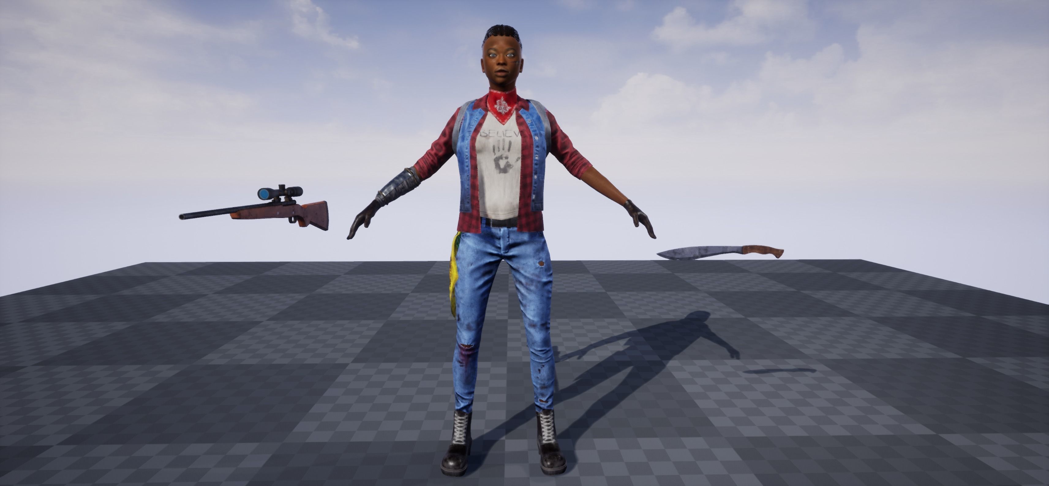 THE LAST WARRIOR Low-poly 3D model_25