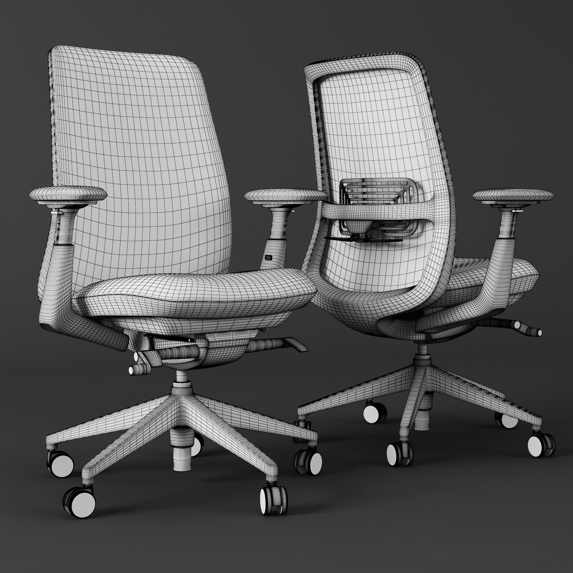 Haworth Soji Task Chair 3D model_1