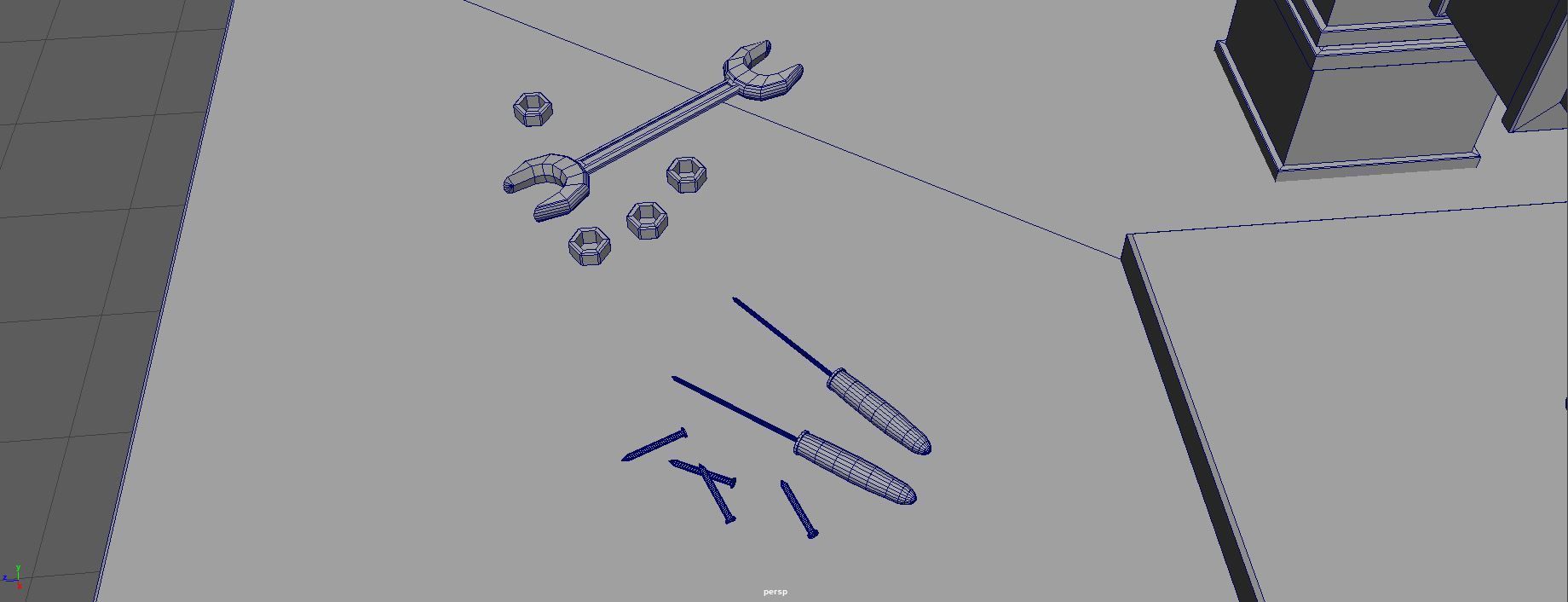 Rust Table Low-poly 3D model_13