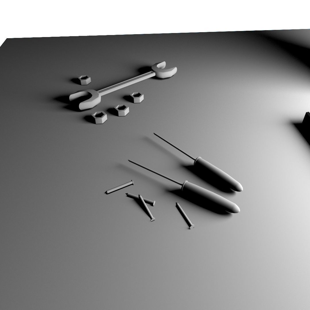 Rust Table Low-poly 3D model_26