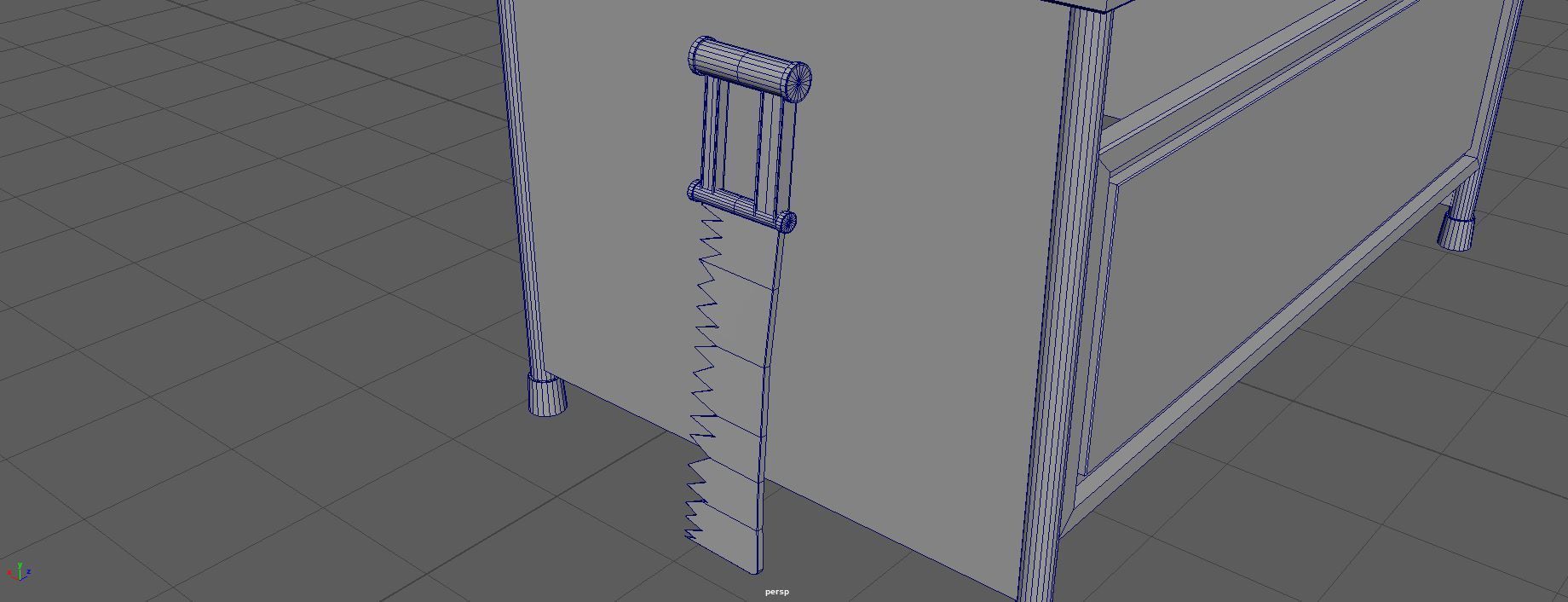 Rust Table Low-poly 3D model_16